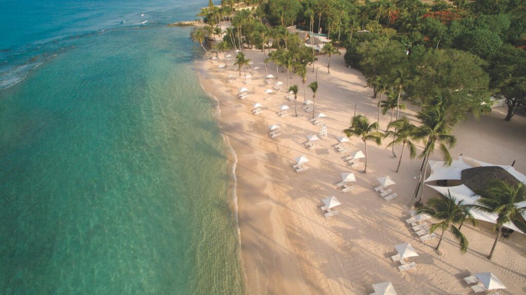 6 reasons you'll fall in love with casa de campo 7 Aerial minitas beach shoreline 1